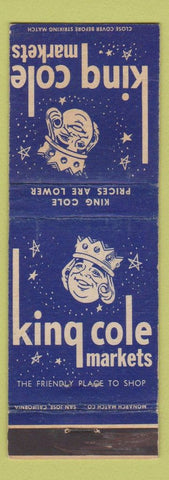 Matchbook Cover - King Cole Markets Grocery