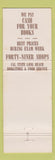 Matchbook Cover - California State Uniersity 49ers Long Beach CA 1974