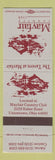 Matchbook Cover - Mayfair Country Club Uniontown OH