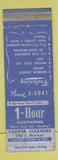 Matchbook Cover - 1 Hour Martinizing Cleaners