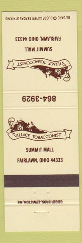 Matchbook Cover - Village Tobacconist Tobacco Fairlawn OH