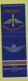 Matchbook Cover - Army Aviation Center Fort Rucker AL
