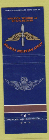 Matchbook Cover - Army Aviation Center Fort Rucker AL