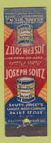 Matchbook Cover - Joseph Solitz Paint NJ WORN