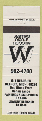 Matchbook Cover - Muccioli Stuido Gallery Detroit MI