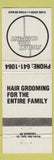 Matchbook Cover - Sheila's Hair Company WEAR