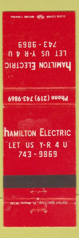 Matchbook Cover - Hamilton Electric IN?