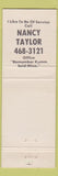 Matchbook Cover - Kumm Real Estate Nancy Taylor Galion OH WEAR