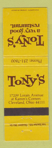 Matchbook Cover - Tony's Cleveland OH