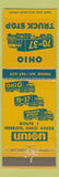 Matchbook Cover - Ohio 70 37 Truck Stop Union 76 oil gas Hebron OH