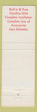 Matchbook Cover - The Fireplace Eklhart IN