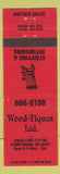 Matchbook Cover - Wood Tiques Perrysburg OH furniture