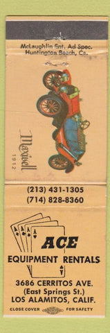Matchbook Cover - Ace Equipment Rental Los Alamitos CA