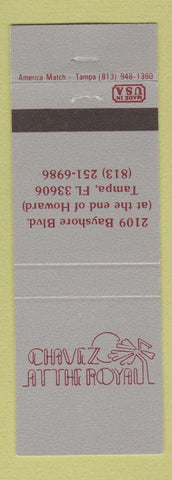 Matchbook Cover - Chavez at the Royal Tampa FL