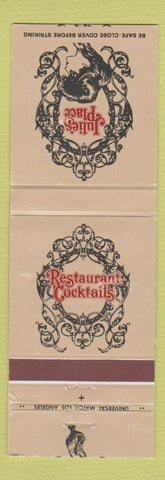 Matchbook Cover - Julie's Place Restaurant Columbia SC Tallahassee FL