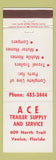 Matchbook Cover - Ace Trailer Supply Venice FL