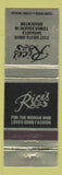 Matchbook Cover - Rice's Women's Clothes Bradenton FL Sarasota WEAR