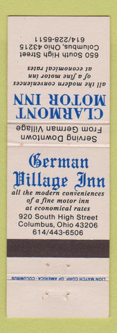 Matchbook Cover - Clarmont Motor Inn Columbus OH