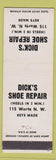 Matchbook Cover - Dick's Shoe Repair