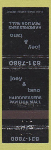 Matchbook Cover - Joey and Tano Hair Salon WEAR