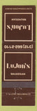Matchbook Cover - LuJon's Waukegan IL