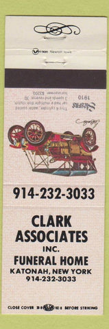 Matchbook Cover - Clark Associates Funeral Home Katonah NY