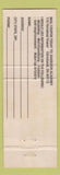 Matchbook Cover - Barbizon Model School Akron OH grey