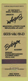 Matchbook Cover - Barbizon Model School Akron OH tan