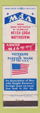 Matchbook Cover - VFW Post 3124 Massillon OH