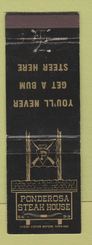 Matchbook Cover - Ponderosa Steak House Dayton OH WEAR