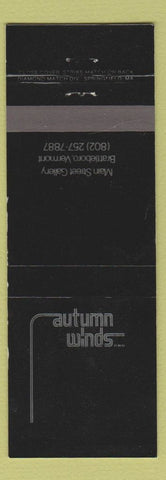 Matchbook Cover - Autumn Winds Brattleboro VT