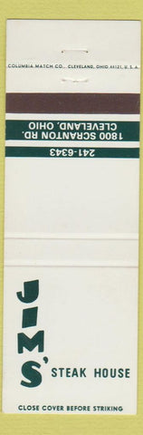 Matchbook Cover - Jim's Steak House Cleveland OH
