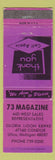 Matchbook Cover - 73 Magazine Utica MI WEAR