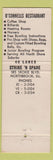Matchbook Cover - Strike N Spare Bowling Northbrook IL  billiards