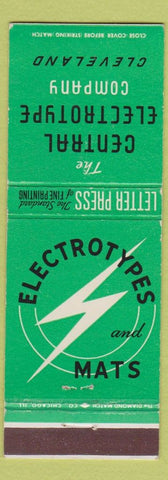 Matchbook Cover - Central Electrotype Cleveland OH Letter Press