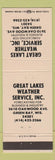 Matchbook Cover - Great Lakes Weather Service Green Bay WI