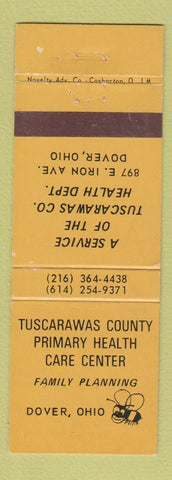 Matchbook Cover - Tuscarawas County Health Care Center Dover OH bee WEAR