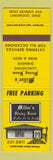 Matchbook Cover - Miller's Dining Room Lakewood OH