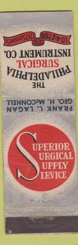Matchbook Cover - Philadelphia Surgical Instrument PA