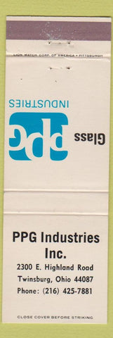 Matchbook Cover - PPG Industries Glass Twinsburg OH