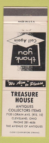 Matchbook Cover - Treasure House Antiques Cleveland OH WEAR