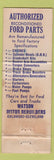 Matchbook Cover - Watson Motor Rebuilding Ford Columbus Cleveland OH WEAR