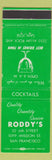 Matchbook Cover - Roddy's San Francisco CA San Jose