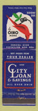 Matchbook Cover - City Savings Loan OH Cardinal WEAR