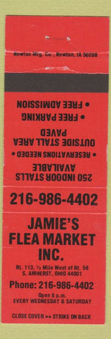 Matchbook Cover - Jamie's Flea Market South Amherst OH