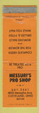 Matchbook Cover - Messuri's Pro Shop Cleveland OH Bowling WEAR