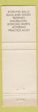 Matchbook Cover - Messuri's Pro Shop Cleveland OH Bowling WEAR