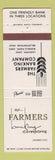 Matchbook Cover - Farmers Banking Lakeview Russells Point Bellefontaine OH