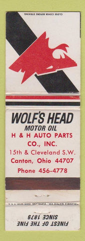 Matchbook Cover - Wolf's Head Motor Oil Canton OH WEAR