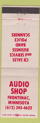 Matchbook Cover - Audio Shop Police Scanners CB Radio Frontenac MN